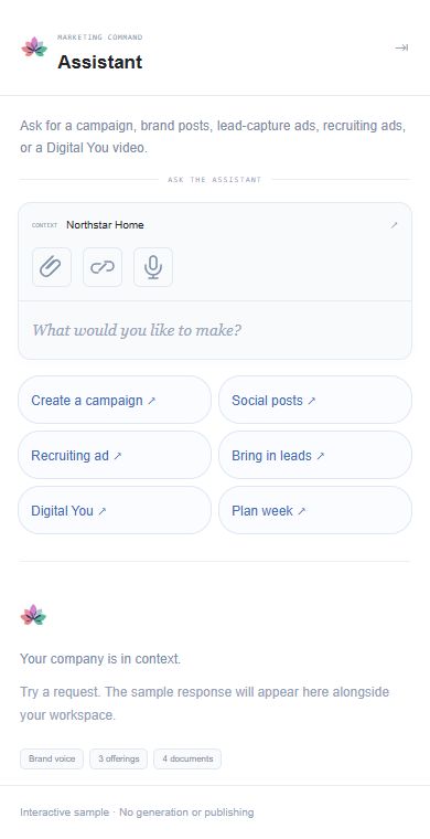 Bloom Marketing mobile company assistant